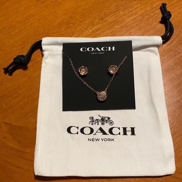 COACH Necklace And Earring Set - Picture 8 of 16